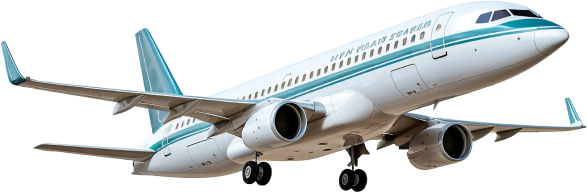 Airplane flying